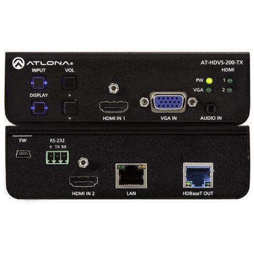 Atlona Three-Input HDMI/VGA to HDBaseT Switcher (PoE) - AT-HDVS-200-TX - Creation Networks