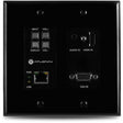 Atlona Two-Input Wall Plate Switcher for HDMI and VGA Sources (Black) - AT-HDVS-200-TX-WP-BLK - Creation Networks