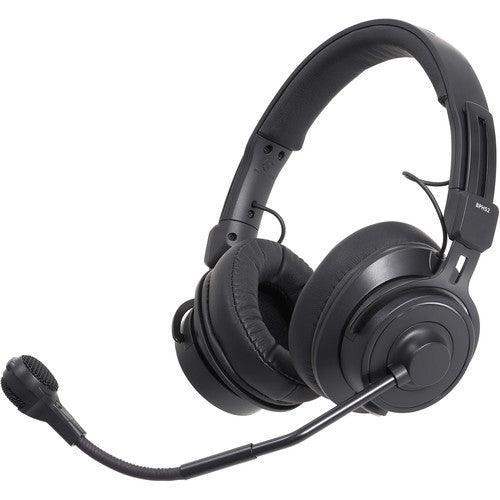 Audio-Technica BPHS2A Stereo Broadcast Headset with Hypercardioid Dynamic Boom Microphone - Creation Networks