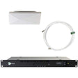 Audio Technica RF Venue CP Architectural Antenna with COMBINE8 8-Channel Combiner & Cable Bundle (White, 470 to 608 MHz) - COMB8CP-ARC - Creation Networks