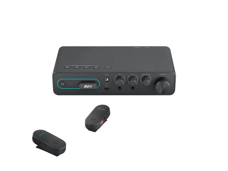 AVer AmpliWave Lite Classroom Audio System - Amplifier Box with Two Wireless Mics - AMPLILITE - Creation Networks