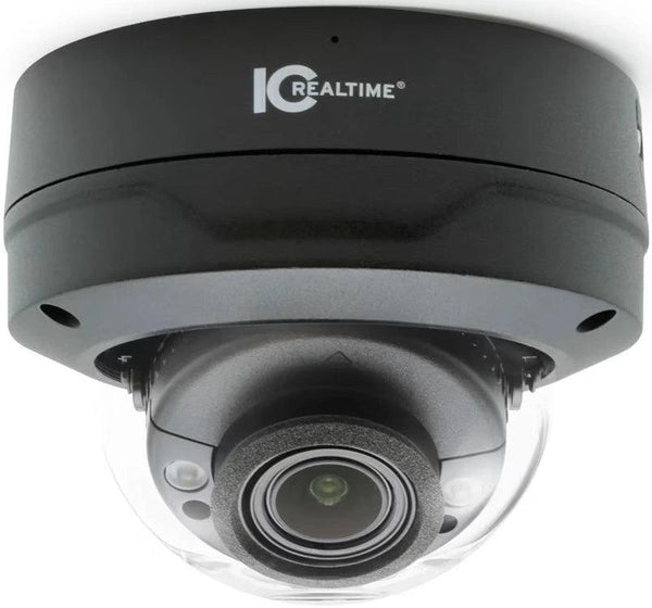 IC Realtime IPFX-D40V-IRB3 4MP Indoor/Outdoor Vandal Dome Camera, Black