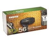 Shure PGA56-LC Cardioid swivel-mount dynamic snare/tom microphone - AP56DM drum mount, less cable Microphones Shure