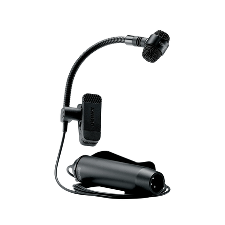 Shure PGA98H-TQG Cardioid condenser gooseneck instrument microphone - TA4F connector for use with wireless systems Microphnes Shure