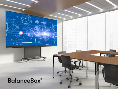 Planar UltraRes L – Rolling Floor Stand with Casters Video Wall Planar