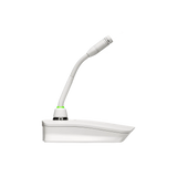 Shure MXW8W=-Z10 Desktop Gooseneck Base Transmitter (White) Microphones Shure
