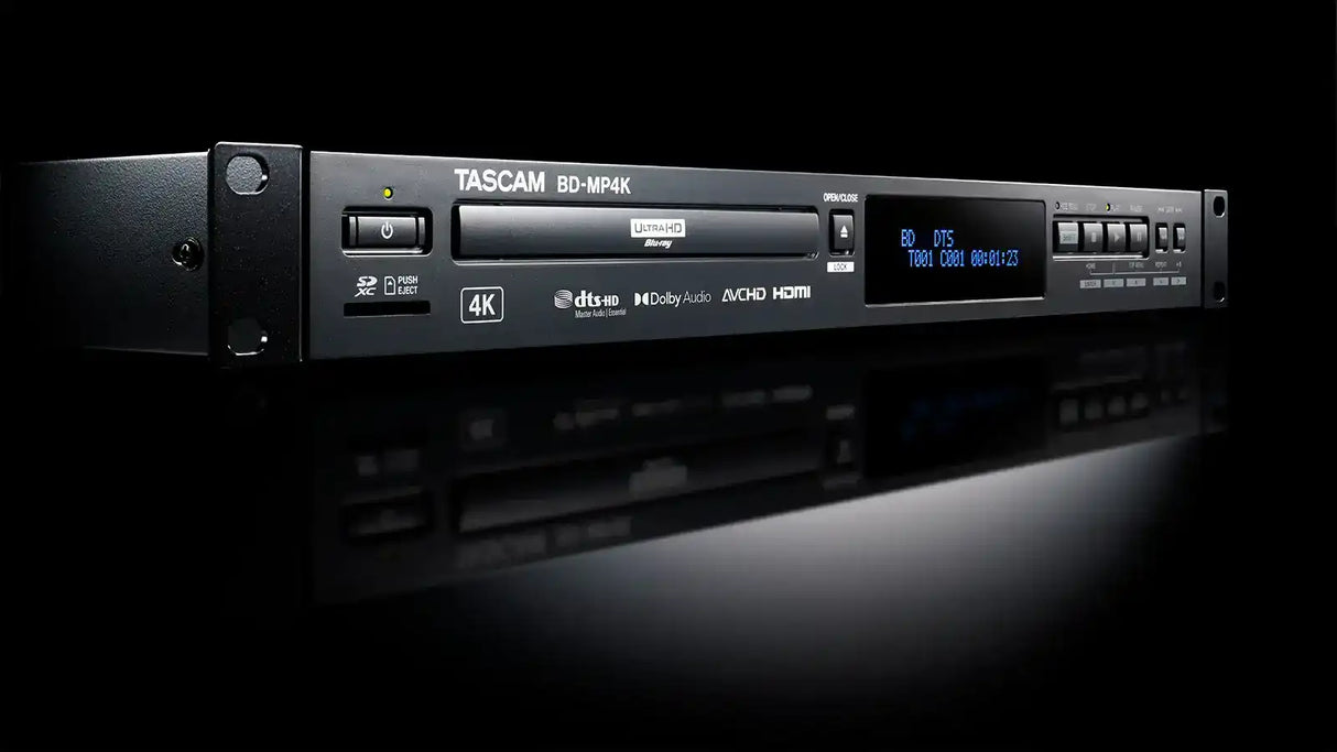 Tascam BD-MP4K 4K Uhd Blu-Ray Multimedia Player