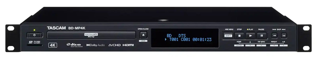 Tascam BD-MP4K 4K Uhd Blu-Ray Multimedia Player