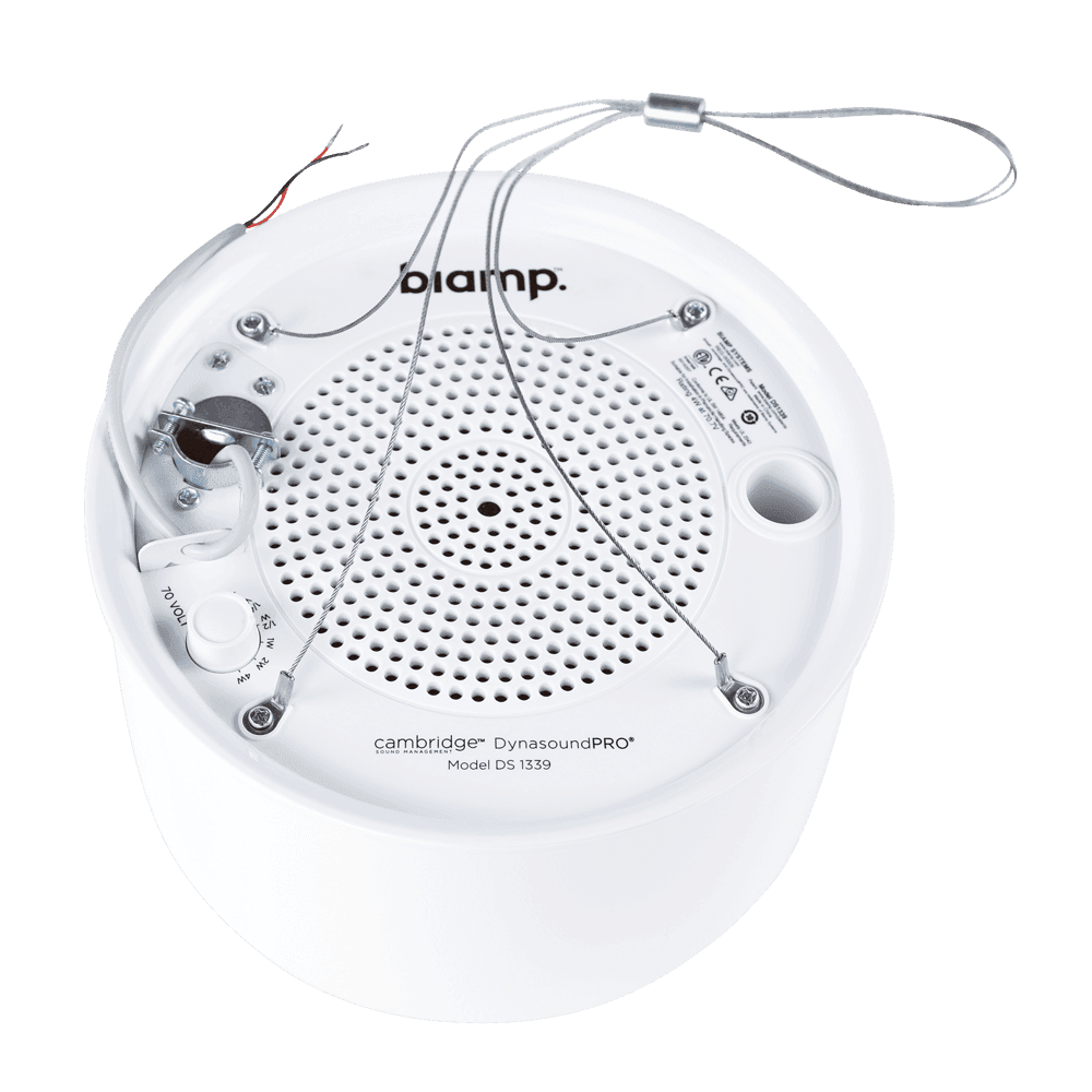 Biamp Cambridge DS1339W 70V plenum loudspeaker (White) - 911.0709.900 - Creation Networks