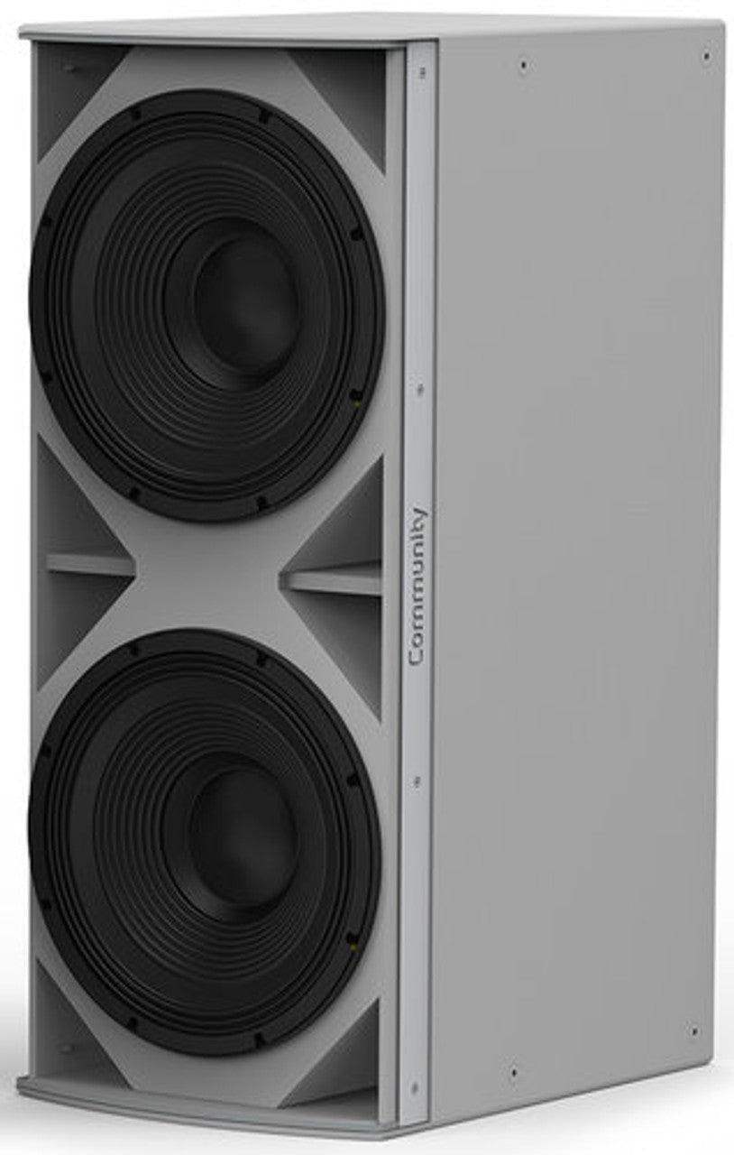 Biamp Community IS8-215 High Power Dual 15-Inch Subwoofer (White) - 911.1161.900 - Creation Networks