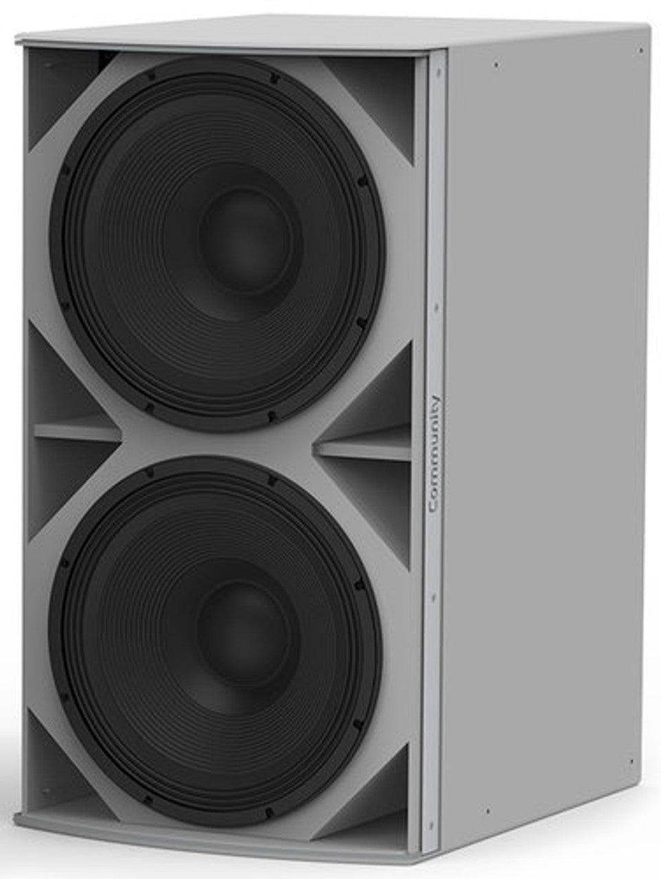 Biamp Community IS8-218 High Power Dual 18-Inch Subwoofer (White) - 911.1165.900 - Creation Networks