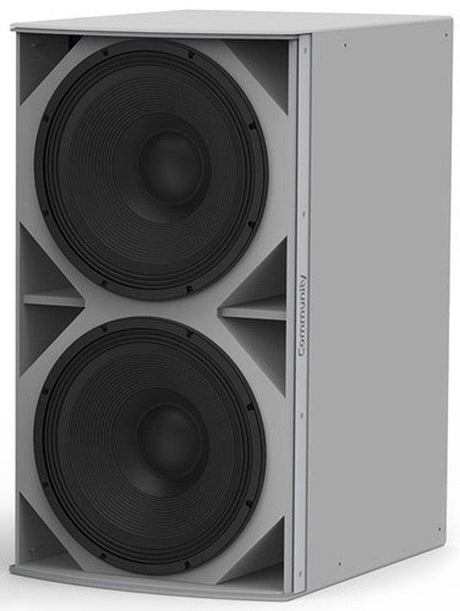 Biamp Community IS8-218 High Power Dual 18-Inch Subwoofer (White) - 911.1165.900 - Creation Networks