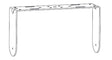 Biamp Community IUB1082 U-Bracket for IC6-1082 Indoor (White) - 911.1171.900 - Creation Networks
