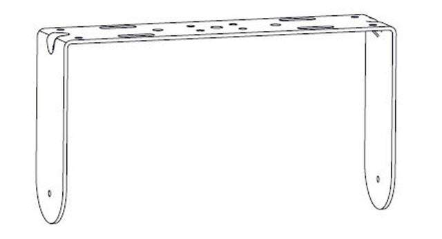 Biamp Community IUB1082 U-Bracket for IC6-1082 Indoor (White) - 911.1171.900 - Creation Networks
