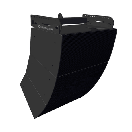 Biamp Community IV6-1122WR05 12-inch two-way, 120 x 05 (Weather-Resistant, Black) - 911.1193.900 - Creation Networks
