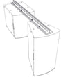 Biamp Community SBR54 I SERIES Subwoofer Behind Balancepoint Fly Rails (54", White) - 911.1305.900 - Creation Networks