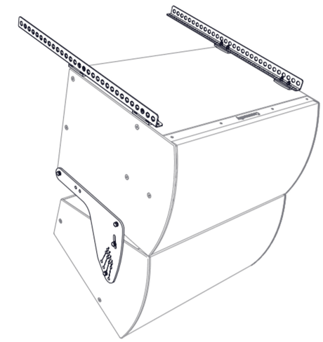 Biamp Community VAB-BFR38 I SERIES Subwoofer Above Full-Range Vertical Array (White) - 911.1317.900 - Creation Networks