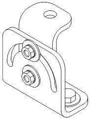 Biamp Community VB-TILT Tilting Bracket (White) - 911.0612.900 - Creation Networks