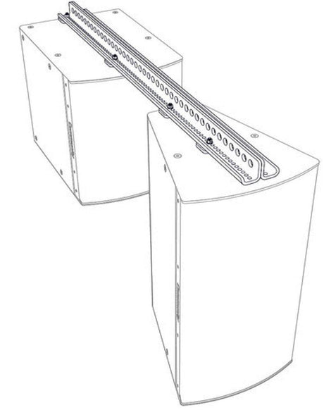 Biamp Community VSB3-SBR54 I SERIES Dual Vertical Splay w/ Ext Kit for 3-Way Models (White) - 911.1333.900 - Creation Networks
