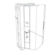 Biamp Desono EX-S10SUB-UB 10” Subwoofer Surface Mount Indoor/Outdoor Loudspeaker. 8 Ohm operation, included indexing u-bracket and weather cover (White) - 911.1823.900 - Creation Networks