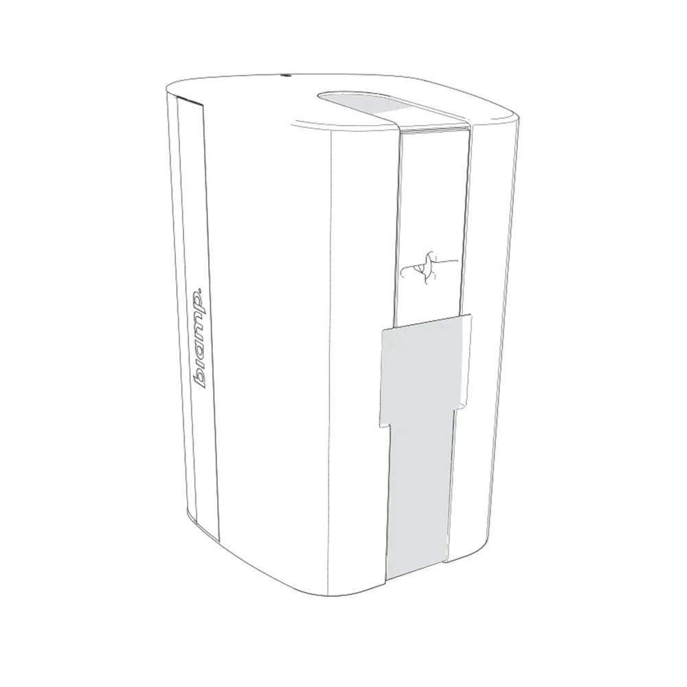 Biamp Desono EX-S8-UB 8” Coaxial Surface Mount Indoor/Outdoor Loudspeaker w/ HF compression driver. 8 Ohm or 70V/100V operation, included indexing u-bracket and weather cover (White) - 911.1815.900 - Creation Networks