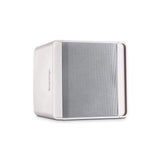 Biamp Desono KUBO5T 5.25" compact design two-way surface mount loudspeaker, 70 - 100 volt / 30 watts or 16 ohms / 80 watts, mounting bracket and safety cable included (Pair, White) - 911.0690.900 - Creation Networks