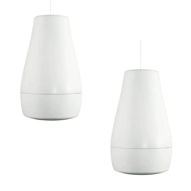 Biamp Desono P6 Pendant, Indoor/Outdoor 6.5" Coaxial Loudspeaker, Raindrop Profile (Pair, White) - 911.0922.900 - Creation Networks