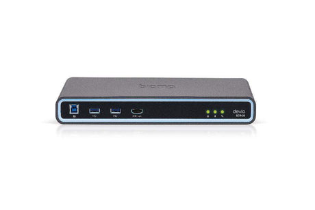 Biamp Devio conference room hub with Parlé ceiling mic bundle (White) - Creation Networks