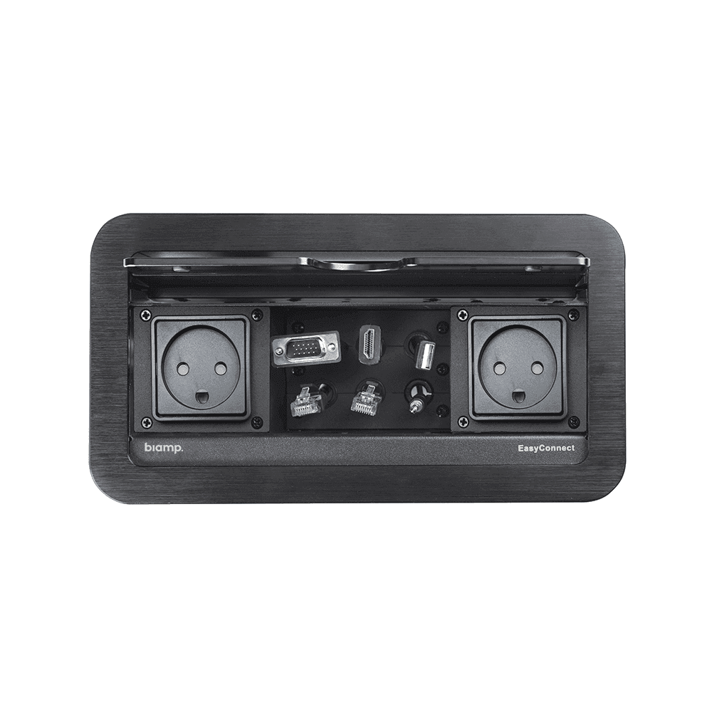 Biamp EasyConnect EC-P-US Cable box, 2 US power connectors - 910.1975.900 - Creation Networks