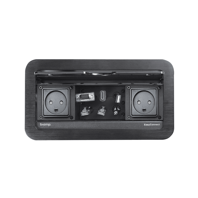 Biamp EasyConnect EC-P-US Cable box, 2 US power connectors - 910.1975.900 - Creation Networks