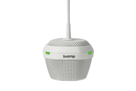Biamp Parlé TCM-1 AVB Beamtracking ceiling microphone, white- 911.0485.900 - Creation Networks