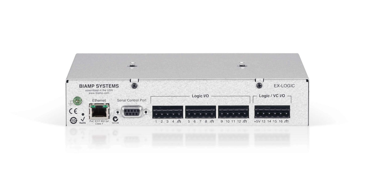 Biamp Tesira EX-LOGIC PoE logic expander with 16 logic GPIO - 911.0315.900 - Creation Networks