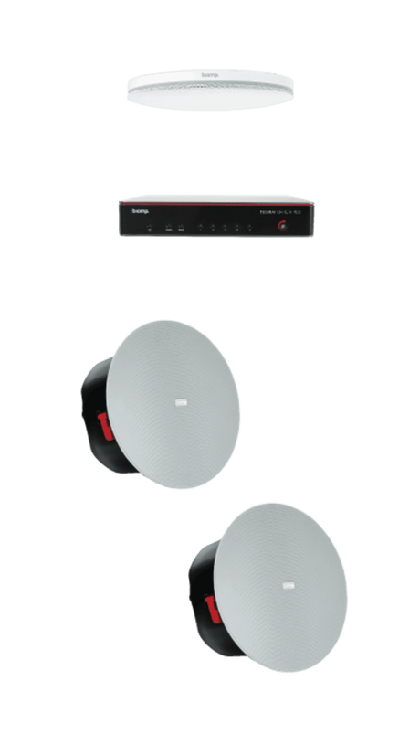 Biamp Tesira MRBX-M-X400-C Medium Room Bundle w/ceiling mic and amp - 951.1814.900 - Creation Networks