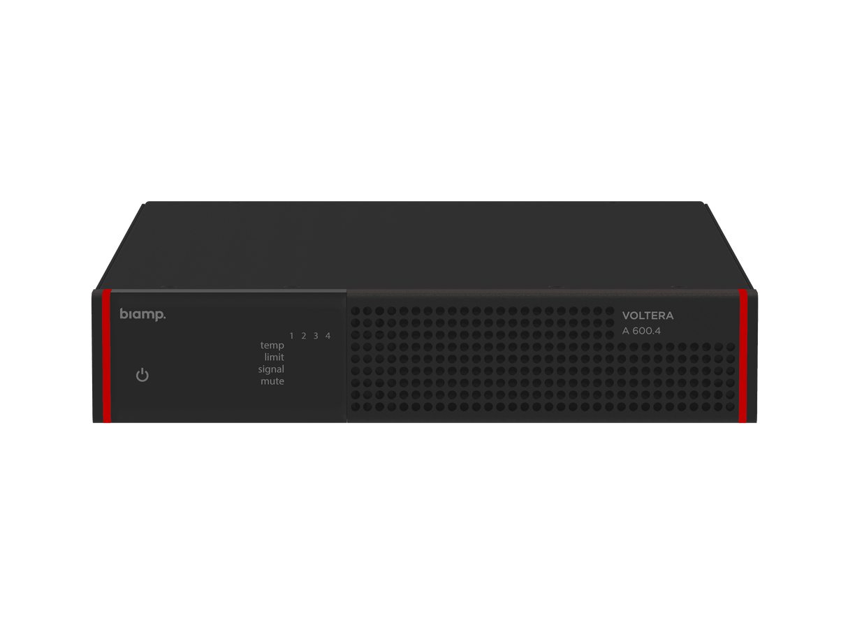 Biamp Voltera A 600.4 Four-channel, 600-watt analog amplifier - 913.1947.900 - Creation Networks