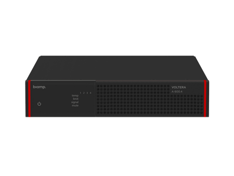 Biamp Voltera A 600.4 Four-channel, 600-watt analog amplifier - 913.1947.900 - Creation Networks