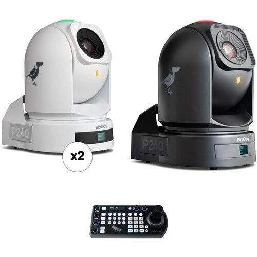 BirdDog P240 40X Full NDI PTZ Camera Bundle (2 x White, 1 x Black) - BDP240BUNDLE-WWB - Creation Networks