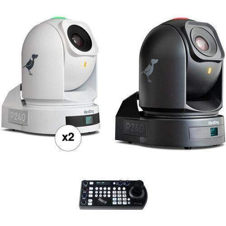 BirdDog P240 40X Full NDI PTZ Camera Bundle (2 x White, 1 x Black) - BDP240BUNDLE-WWB - Creation Networks