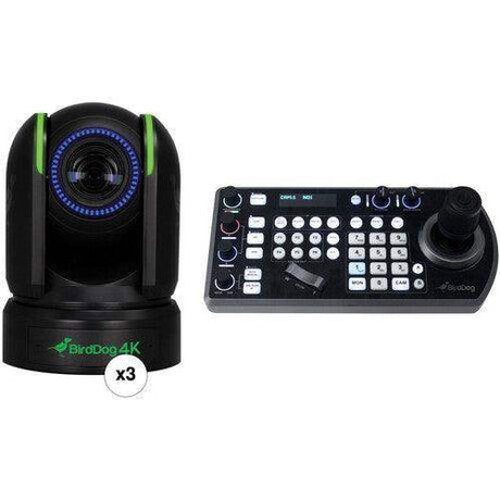 BirdDog P4K 4K Full NDI PTZ 3-Camera Kit (Black) - BDP4KBUNDLE-BBB - Creation Networks