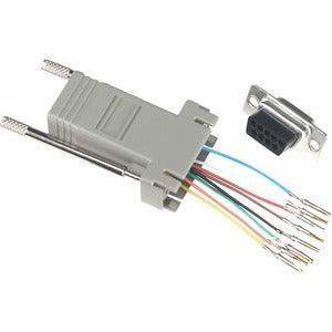 Black Box FA756 8-WIRE MODULAR ADAPTER KIT DB9 FEMALE TO RJ45 FEMALE - Creation Networks
