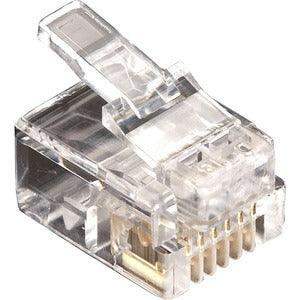Black Box FMTP611-10PAK RJ11 UNSHIELDED MODULAR PLUG 6- WIRE 10-PACK - Creation Networks