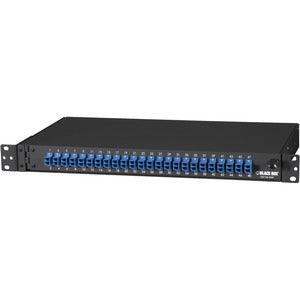 Black Box JPM385A RACKMOUNT PRELOADED FIBER ENCLO SURE 1U (24) DUPLEX LC PAIR - Creation Networks