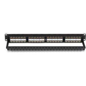 Black Box JPM820A-HD CAT6 PATCH PANEL FEED-THROUGH 1 U UNSHIELDED 48-PORT - Creation Networks