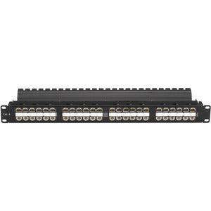 Black Box JPM820A-HD CAT6 PATCH PANEL FEED-THROUGH 1 U UNSHIELDED 48-PORT - Creation Networks