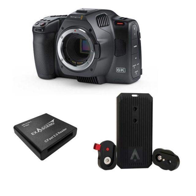 Blackmagic Design Pocket Cinema Camera 6K G2 & Exascend Gecko Portable 4TB SSD with Free Cfast 2.0 Card Reader Bundle - Creation Networks