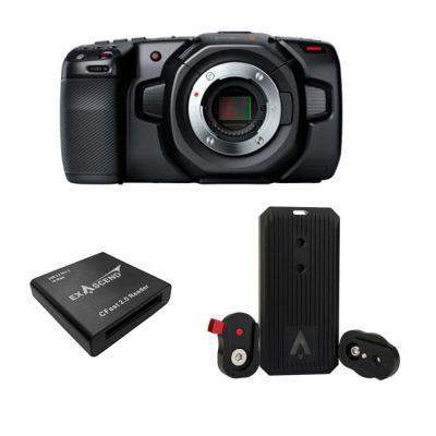 Blackmagic Pocket Cinema Camera 4K & Exascend Gecko Portable 4TB SSD with Free Cfast 2.0 Card Reader Bundle - Creation Networks
