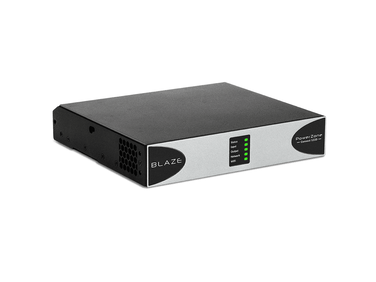 Blaze Audio PowerZone Connect 122D - 125 W DSP-enabled Class-D amplifier with 2 channels and Dante - UBX-888-026 - Creation Networks