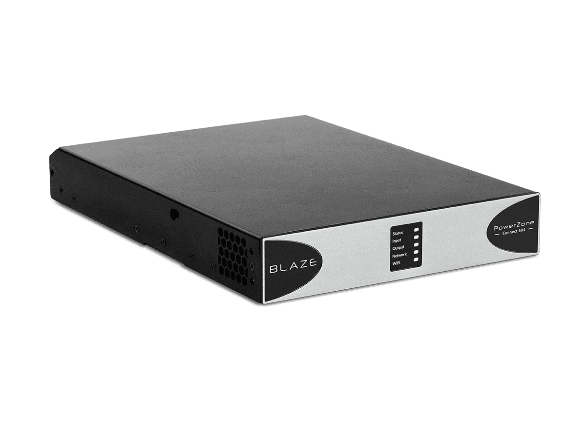Blaze Audio PowerZone Connect 504 - 500 W DSP-enabled Class-D amplifier with 4 channels - UBX-888-011 - Creation Networks