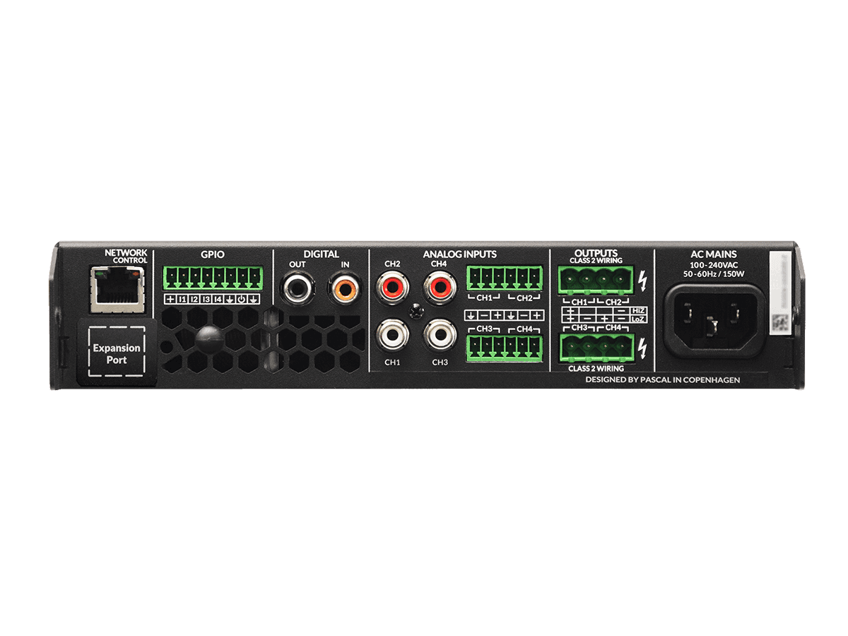 Blaze Audio PowerZone Connect 504 - 500 W DSP-enabled Class-D amplifier with 4 channels - UBX-888-011 - Creation Networks