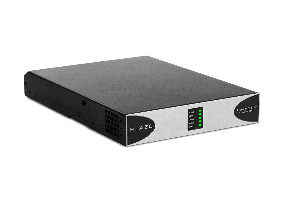 Blaze Audio PowerZone Connect 504D - 500 W DSP-enabled Class-D amplifier with 2 channels and Dante - UBX-888-029 - Creation Networks