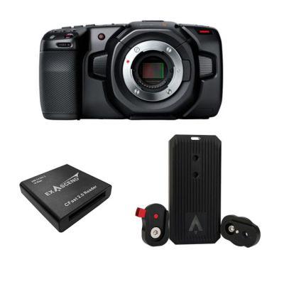 Blackmagic Design Pocket Cinema Camera 4K & Exascend Gecko Portable 8TB SSD with Free Cfast 2.0 Card Reader Bundle